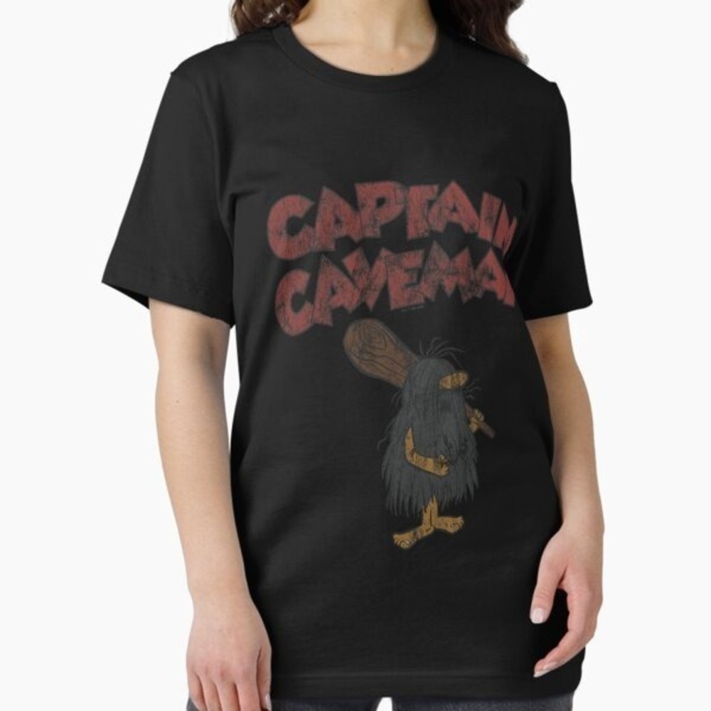 Funny Captain Caveman Classic Cartoon Hero andise Graphic Tee